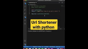 Url Shortener with python #shorts #shortsvideo #youtubeshorts #url #digital #python #pythonprojects