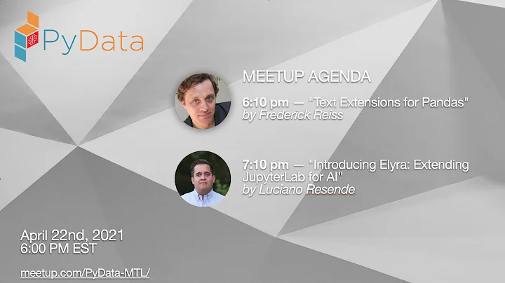 PyData Montreal #19 with Frederick Reiss and Lucia...