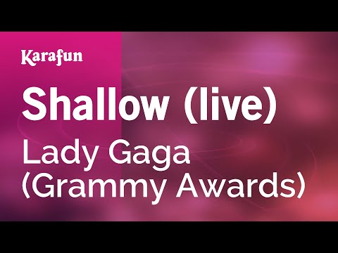 Shallow Live Lady Gaga Grammy Awards Karaoke Version KaraFun