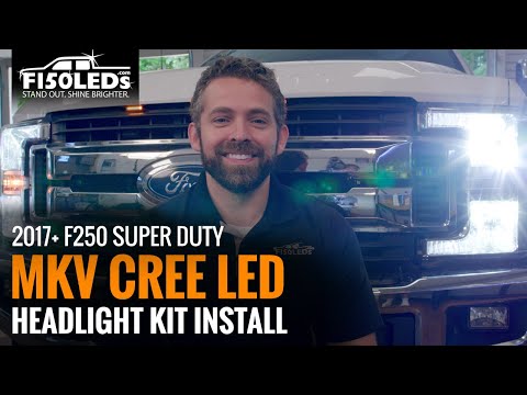 2017+ F250 SUPER DUTY CREE LED HEADLIGHT KIT INSTALL F150LEDS.COM
