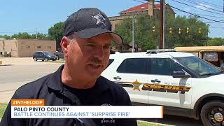Palo Pinto County Continue to Fight Surprise Wildfire