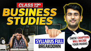 Class 12 BST Syllabus 2025-26 🔥 Full Breakdown + Unit-wise Weightage + Topper Strategy  by JATIN SIR