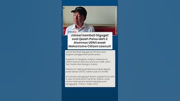 Ijazah Jokowi Kembali Digugat di PN Solo oleh Alumnus UGM, Kini Lewat Mekanisme Citizen Lawsuit