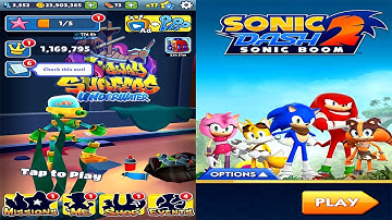 Subway​ Surfers​ Underwater 2023 VS Sonic Dash 2 (Android,iOS) Gameplay   Part 1