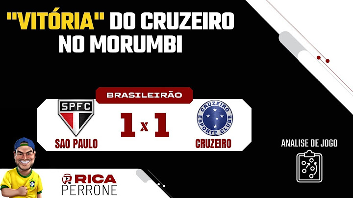 Sao Paulo 1x1 Cruzeiro - Análise de jogo