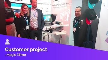 Magic Mirror retail digital experience demo at ISE2019