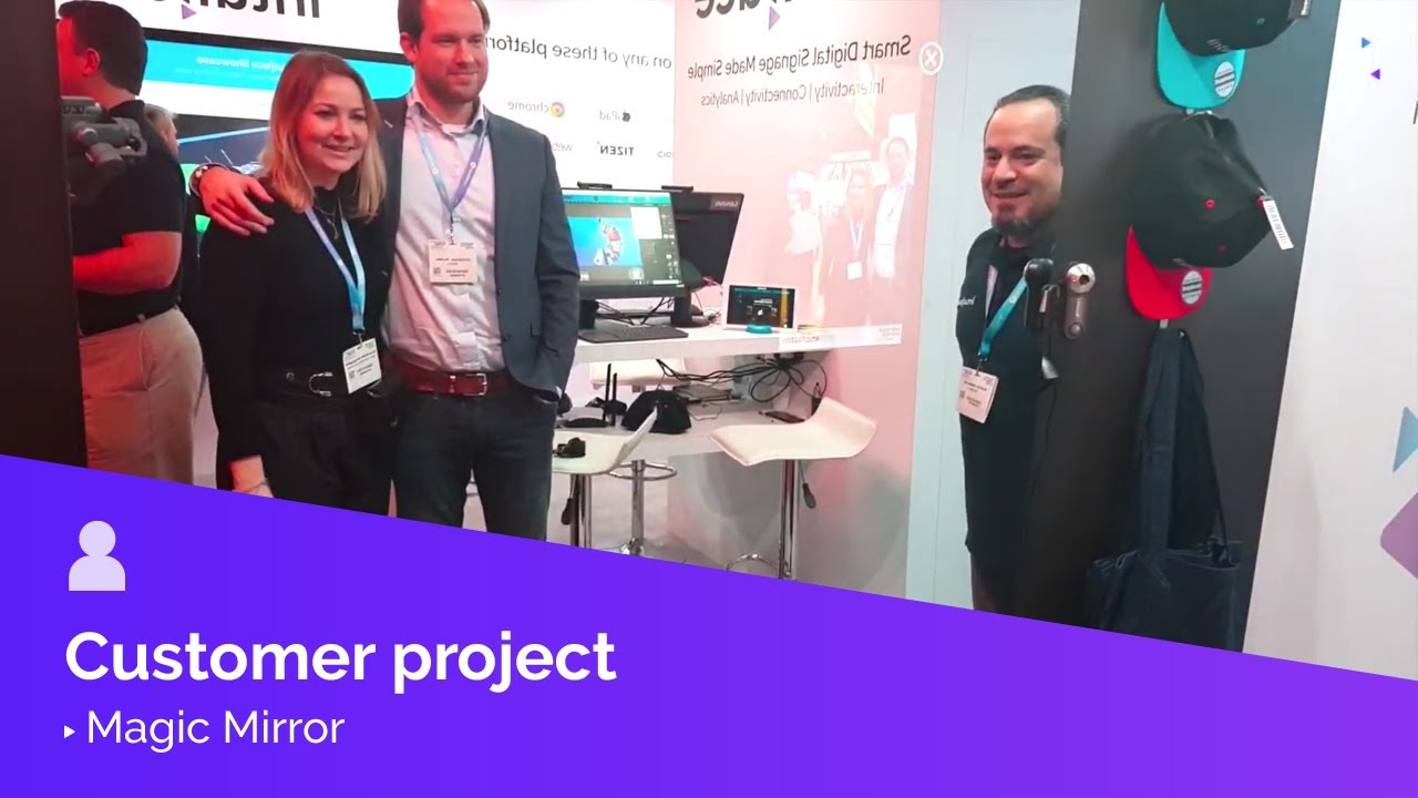 Magic Mirror retail digital experience demo at ISE2019 YouTube