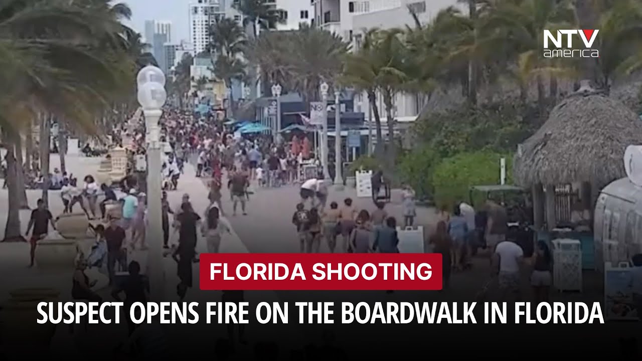 Suspect opens fire on the Boardwalk in Florida - YouTube