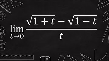 limit (sqrt(1+t)-sqrt(1-t))/t | calculus limit | square root conjugate