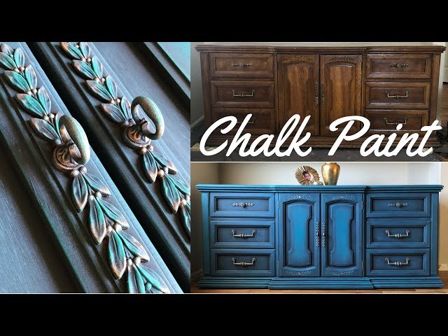 DIY Dresser Makeover w/ Annie Sloan Chalk Paint Aubusson Blue - YouTube DIY Dresser Makeover w/ Annie Sloan Chalk Paint Aubusson Blue - YouTube