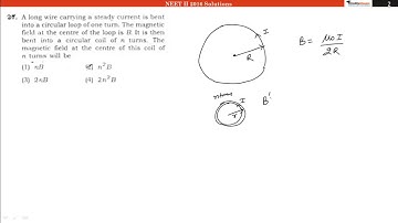 NEET II (24 July, 2016) Video Solution Physics Question No. 27 [Code AA]