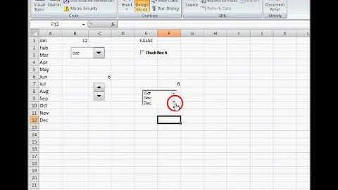 Combo Box-Spin Button-List Box-Scroll Bar-Check Box in Excel