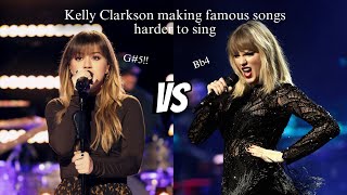 Kelly Clarkson making famous songs harder to sing (D5  C#6)