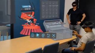 Training using Holograms  | Sweeper Truck Operation and Maintenance using AR and VR screenshot 1