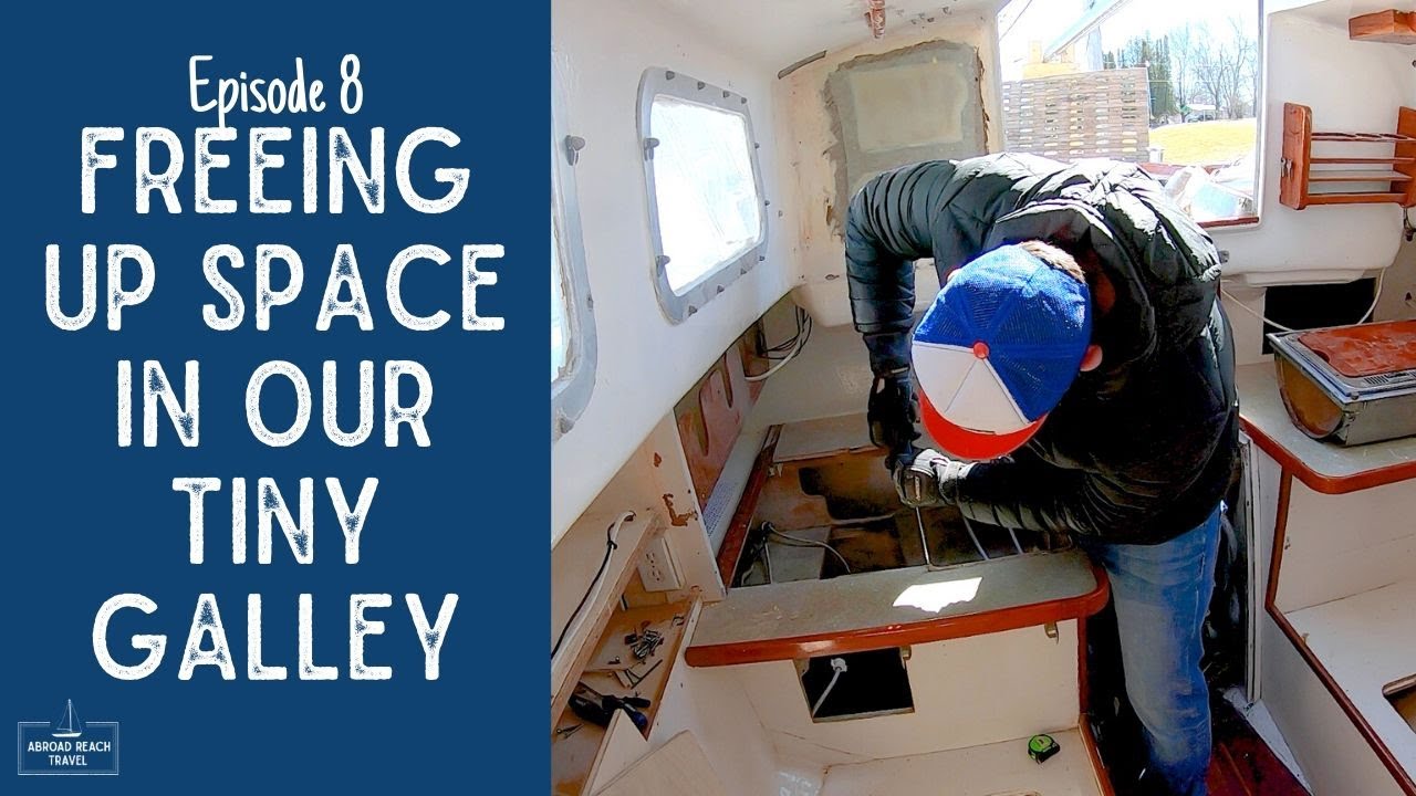 ⁣Removing Our Ancient Hot Water Heater | Alberg 30 Refit Episode 8