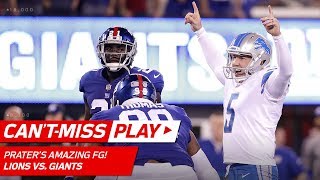 Matt Prater's Dramatic 56-Yard Field Goal with a Perfect Bounce! | Can't-Miss Play | NFL Wk 2