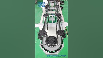 Ring guides track systems, elliptical chain ring guide rail conveyor line, curved rail guide