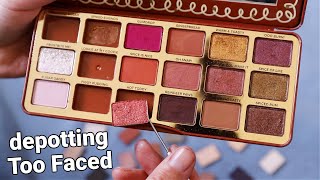 Customising my own Too Faced palette / Depotting Too Faced eyeshadows