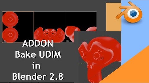 [Eng] Addon Bake Udim in Blender 2.8x