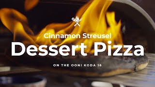 Cinnamon Streusel Dessert Pizza