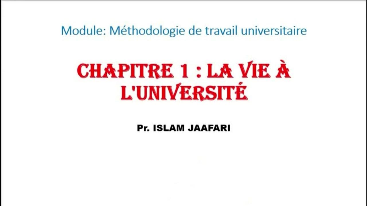 Mtu Université Page De Garde