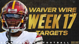 Week 17 Waiver Wire Targets - 2022 Fantasy Football