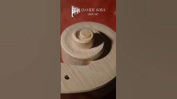 Chamfering the cello scroll - 10 - End of the eye finishing - single cut file and scraper #shorts