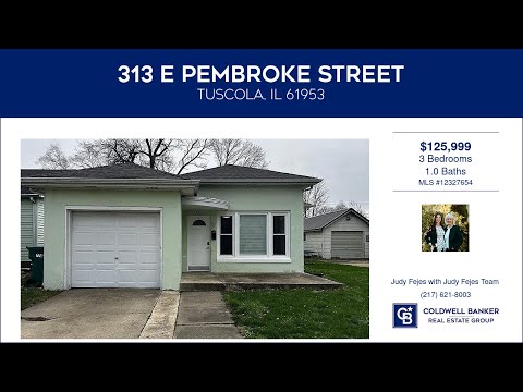 313 E Pembroke Street, Tuscola, IL home video tour