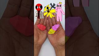 Rainbow Friends &amp; Garden of Banban Character Color Mixing Challenge​ #colormixing #satisfying #art