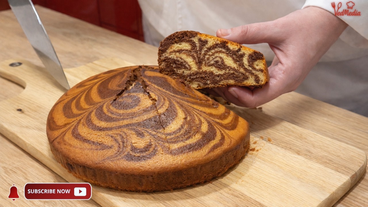 Цей мармуровий кекс тане в роті | Простий домашній рецепт