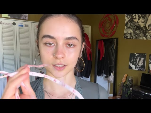lo-fi asmr // measuring your facial features // soft spoken
