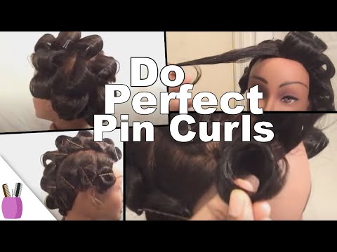How To Do Perfect Pin Curls Youtube