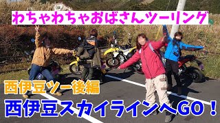 【おばさんツーリング部】おばさん、西伊豆スカイラインを走る＜西伊豆カブ旅後編＞モトブログ#36