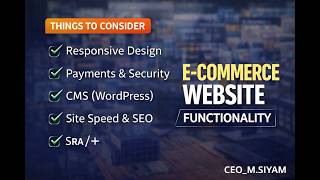 E-Commerce Website Functionality Explained | Complete Beginner Guide By CEO_M.SIYAM