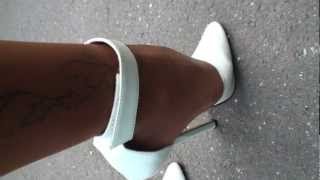 Walking in extreme high heels Clearance