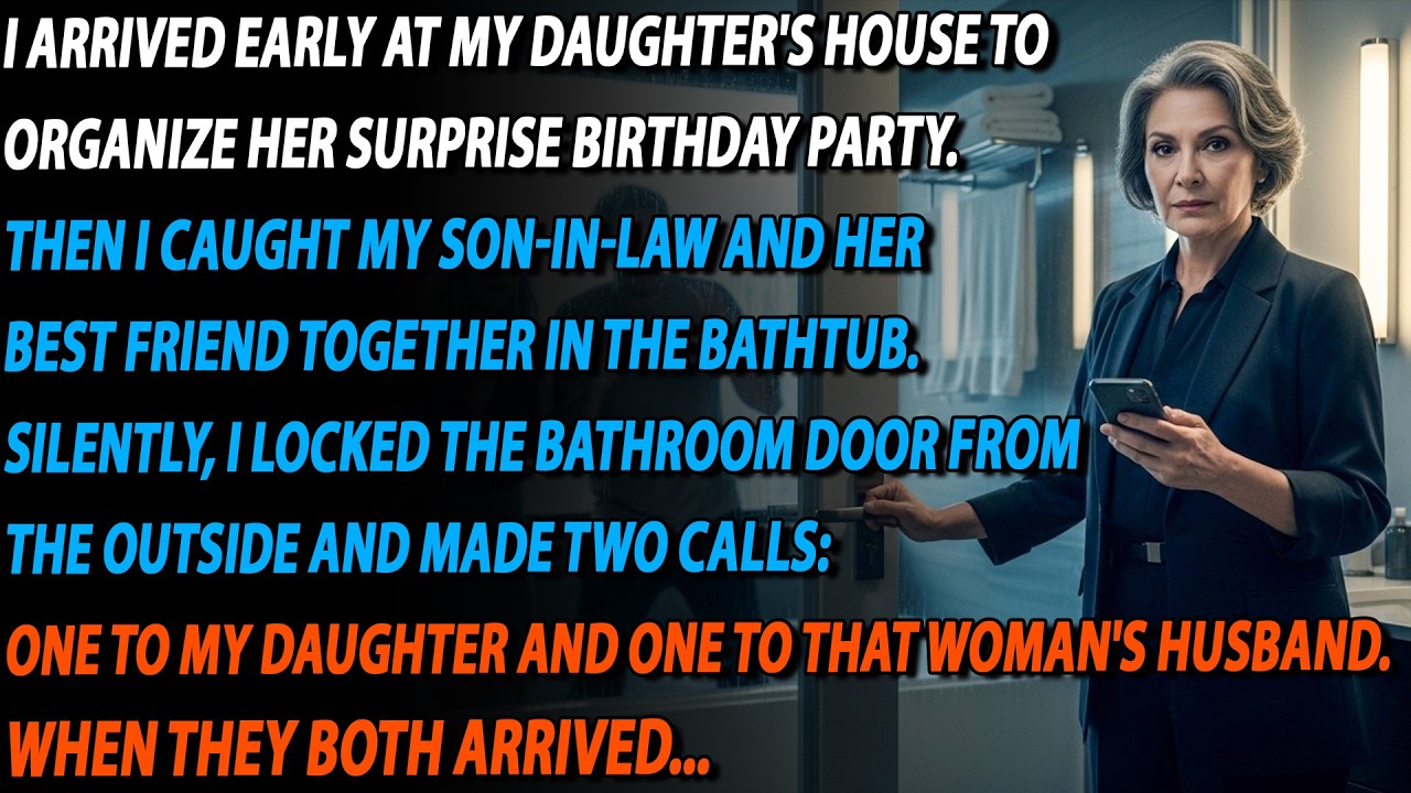 🚨 Caught in the Bathtub: Son-in-Law & Daughter’s Best Friend — I Locked the Door 🔒