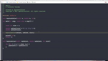 C Programmieren mit Xcode - So kopierst du ein Array