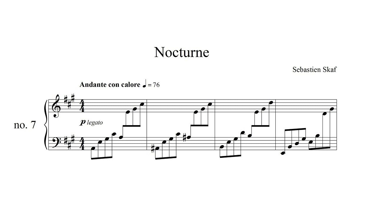 Nocturne in A  |  Original composition