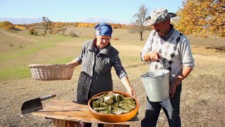 Azerbaijani cuisine  Grape Leaves Dolma  and Hawthorn Compote