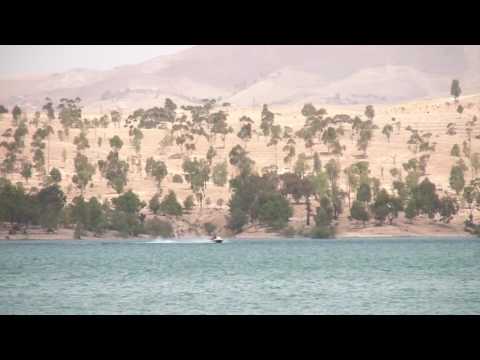 Jet ski sur barrage LALLA TAKERKOUST région de MARRAKECH سد للا تكركوست