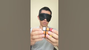 Rubik’s Cube Blindfolded reciting Pi