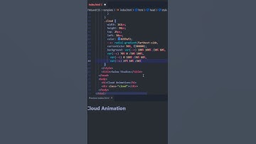 Cloud Burst Animation HTML and CSS 📌🤙