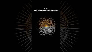 Python Turtle creates a mesmerizing geometric pattern 🐢🌀 | #python #coding #turtlegraphics