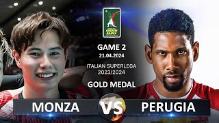 Gold Medal Matches of Italian Volleyball SuperLega 2023/2024 | Monza vs Perugia