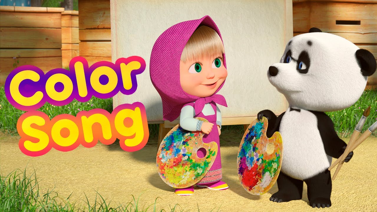 Color Song 🎨🖌️ Masha And The Bear Nursery Rhymes 🎬 Famous Songs For Kids  - Youtube