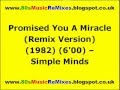 Promised You A Miracle (Remix Version) - Simple Minds | 80s Club Mixes | 80s Club Music | 80 Pop Hit