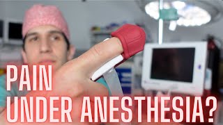 Can pain be detected in anesthetized patients?