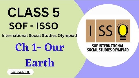Class 5/SOF-ISSO/Ch 1-Our Earth   #socialolympiad #class5isso #sofissoclss5 #ncert
