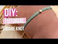 Sieraden maken: Basistechniek macramé square knot