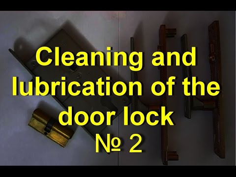 Cleaning and lubrication of the door lock № 2